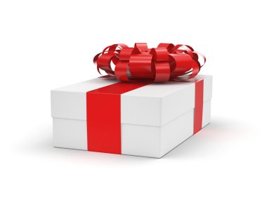 Beyaz hediye kutusu