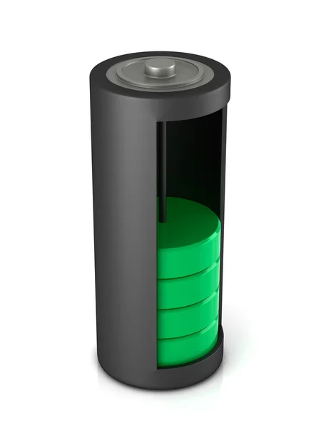 Ikona ładowania baterii — Zdjęcie stockowe