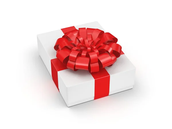 White gift box — Stock Photo, Image