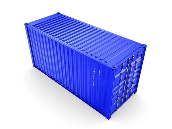 Isolierter Frachtcontainer — Stockfoto