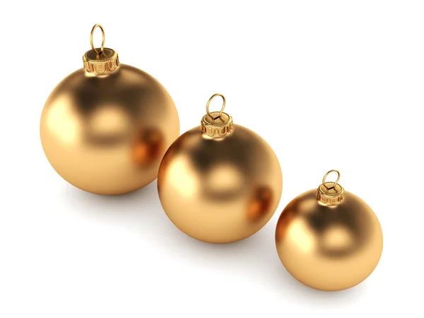 Gold Christmas ball — Stock Photo, Image