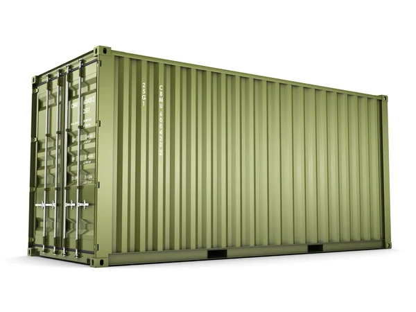 Изолированный грузовой контейнер — стоковое фото
