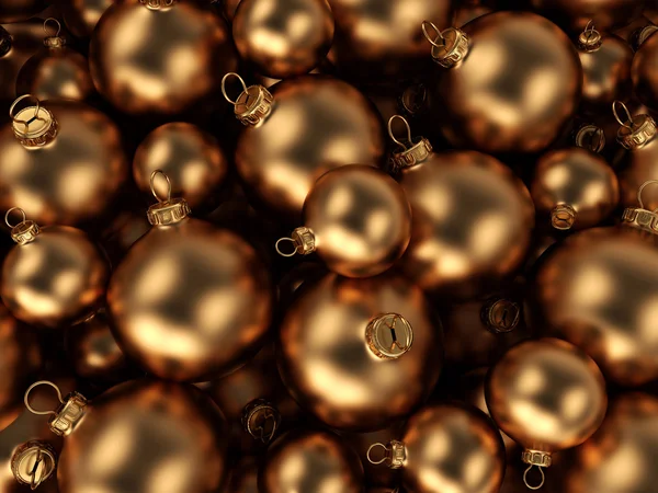 Gold Christmas ball — Stock Photo, Image