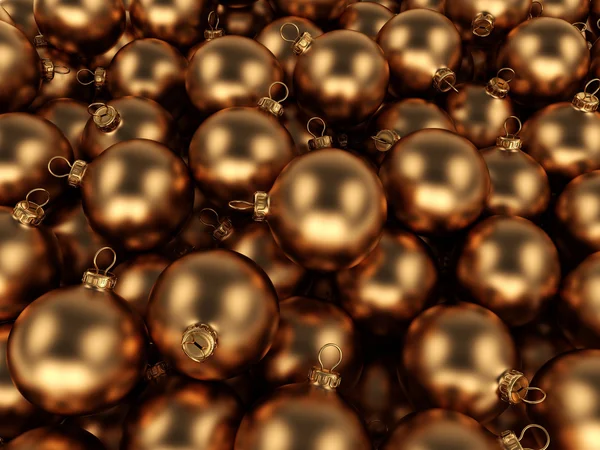 Gold Christmas ball — Stock Photo, Image