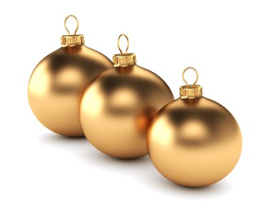 Altın christmas topu 