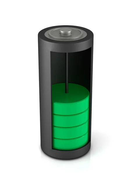 Ícone de carga da bateria — Fotografia de Stock