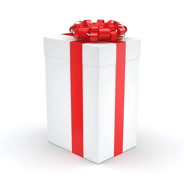 White gift box — Stock Photo, Image