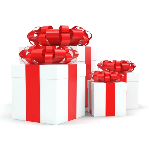 White gift box — Stock Photo, Image