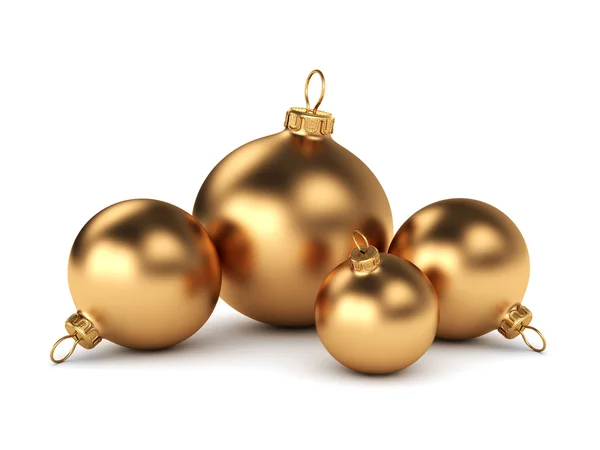 Gold-Weihnachtskugel — Stockfoto