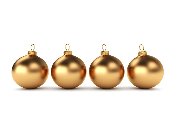 Bola de navidad de oro — Foto de Stock