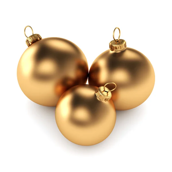 Gold Christmas ball — Stock Photo, Image