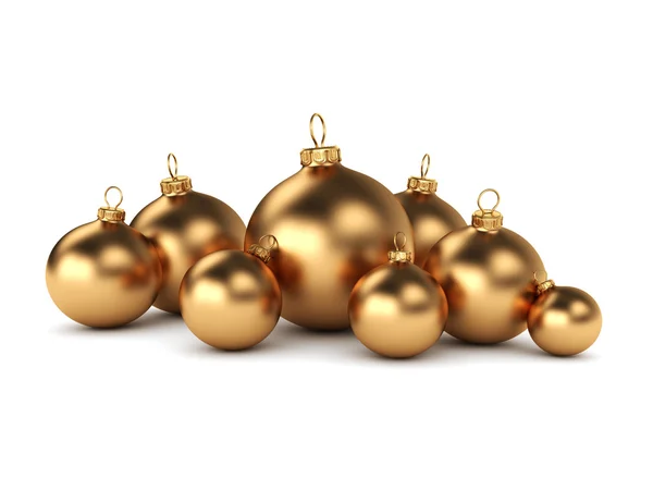 Guld jul boll — Stockfoto