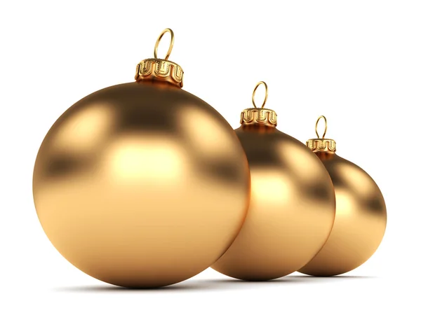 Guld jul boll — Stockfoto