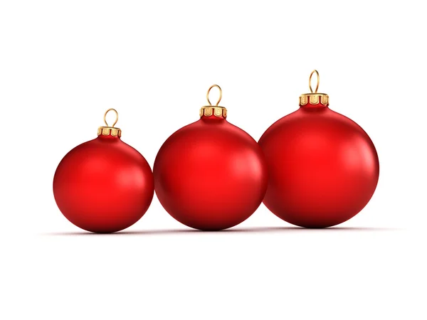 Bola roja de Navidad — Foto de Stock