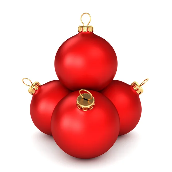 Bola roja de Navidad — Foto de Stock