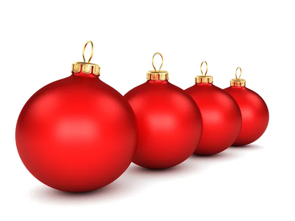 Bola roja de Navidad — Foto de Stock