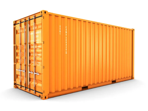 Izolované nákladní kontejner — Stock fotografie
