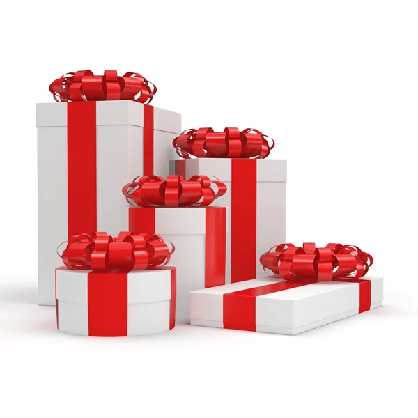 White gift box — Stock Photo, Image