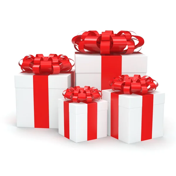 White gift box — Stock Photo, Image