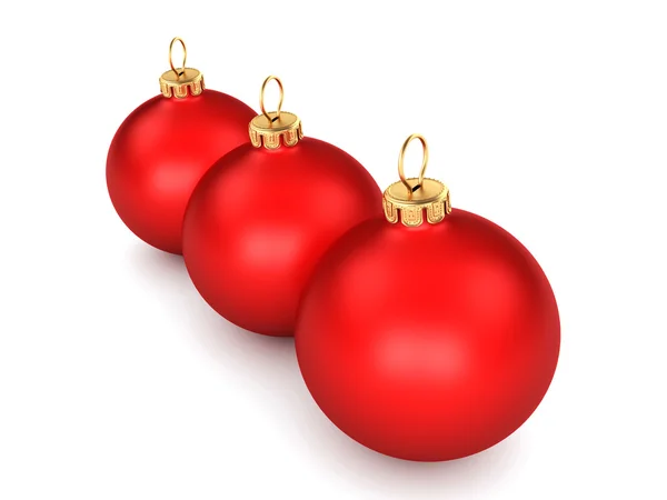 Bola roja de Navidad — Foto de Stock