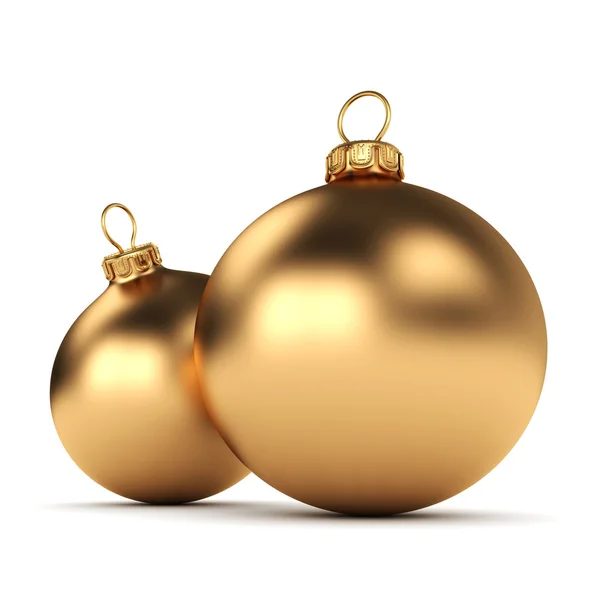 Gold-Weihnachtskugel — Stockfoto