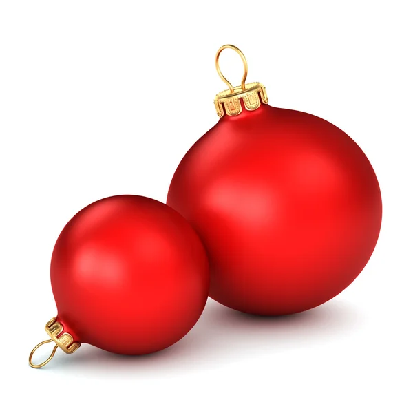 Bola roja de Navidad — Foto de Stock