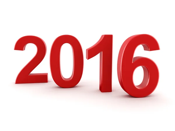 Dígitos de año nuevo 2016 — Foto de Stock