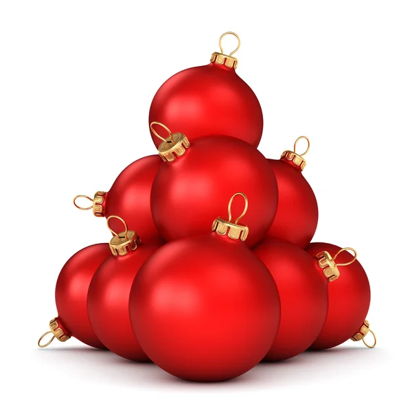 Red Christmas ball — Stock Photo, Image