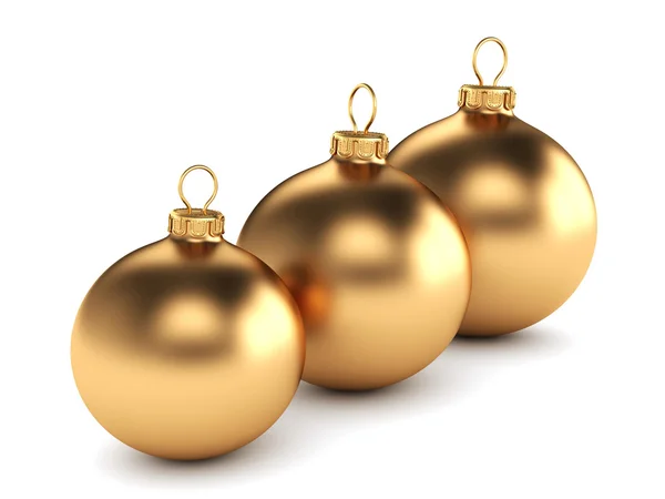 Gold Christmas ball — Stock Photo, Image