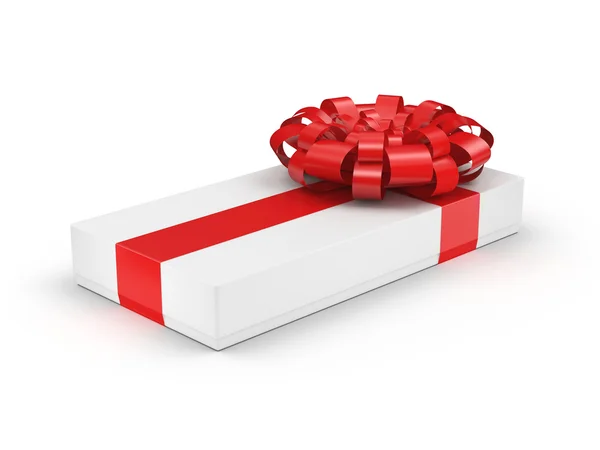 Weiße Geschenkbox — Stockfoto
