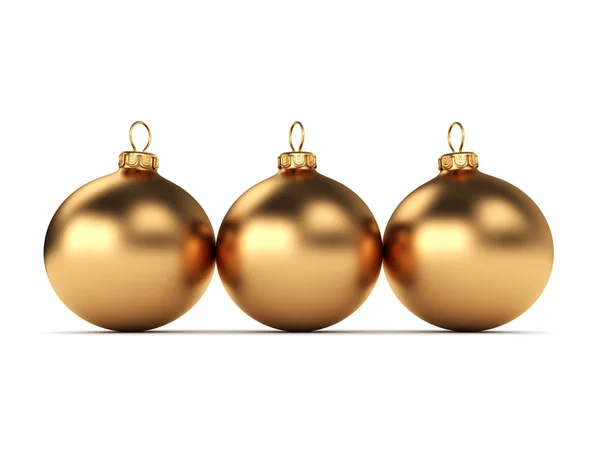 Gold Christmas ball — Stock Photo, Image