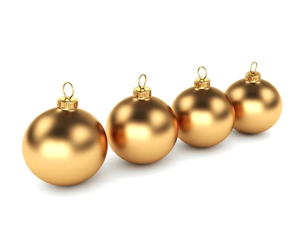 Gouden bal van Kerstmis — Stockfoto