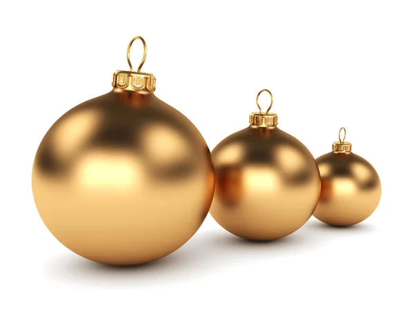 Bola de Natal de ouro — Fotografia de Stock