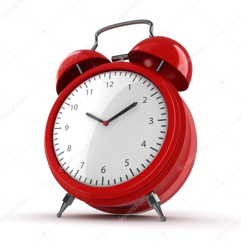 Red alarm clock