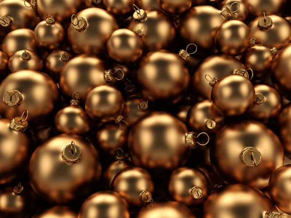 Gold Christmas ball — Stock Photo, Image