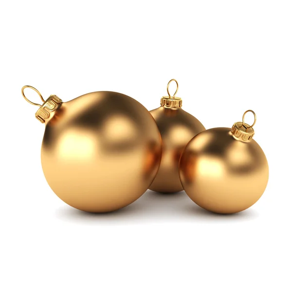 Gold-Weihnachtskugel — Stockfoto