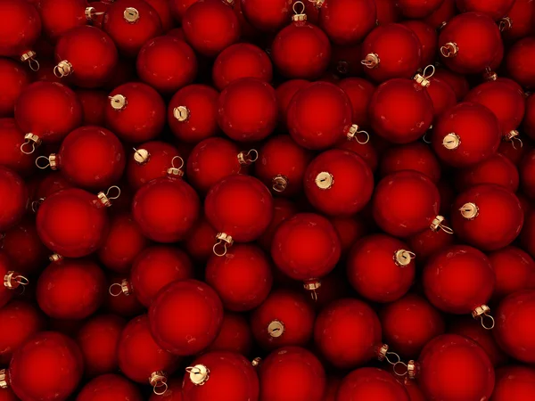 Rote Weihnachtskugel — Stockfoto