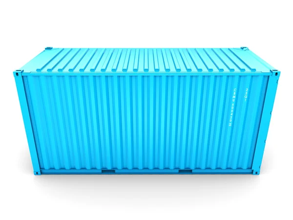 Isolierter Frachtcontainer — Stockfoto