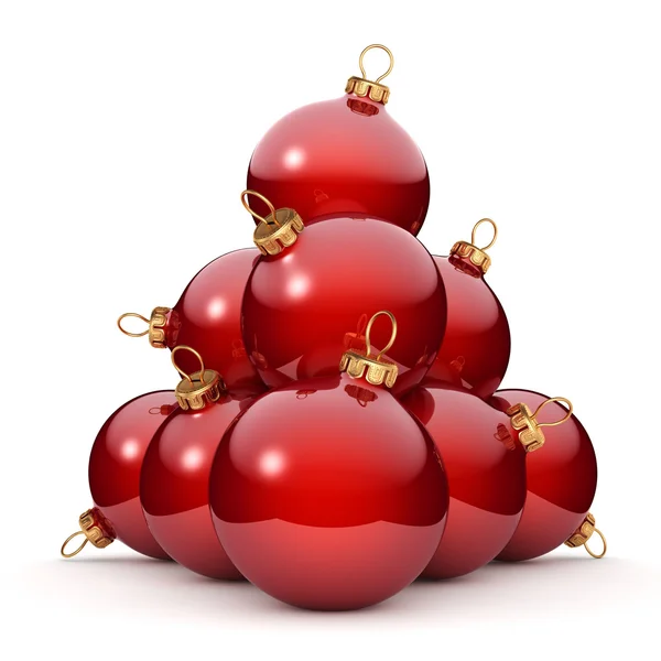 Red Christmas ball — Stock Photo, Image