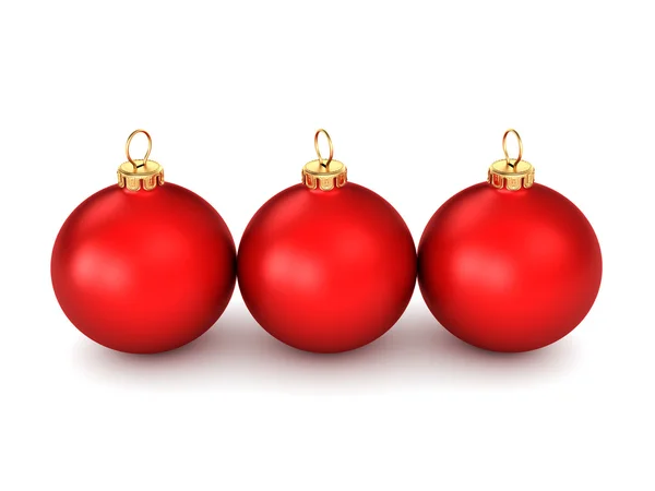 Bola roja de Navidad — Foto de Stock