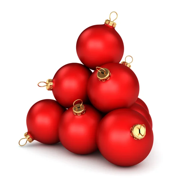 Bola roja de Navidad — Foto de Stock