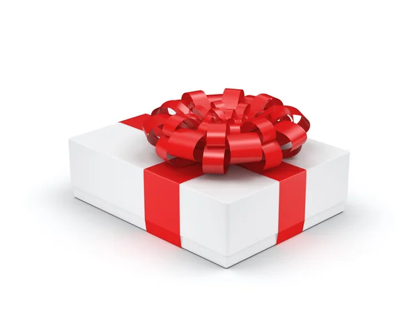 White gift box — Stock Photo, Image