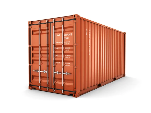 Ізольована вантажу контейнером — стокове фото