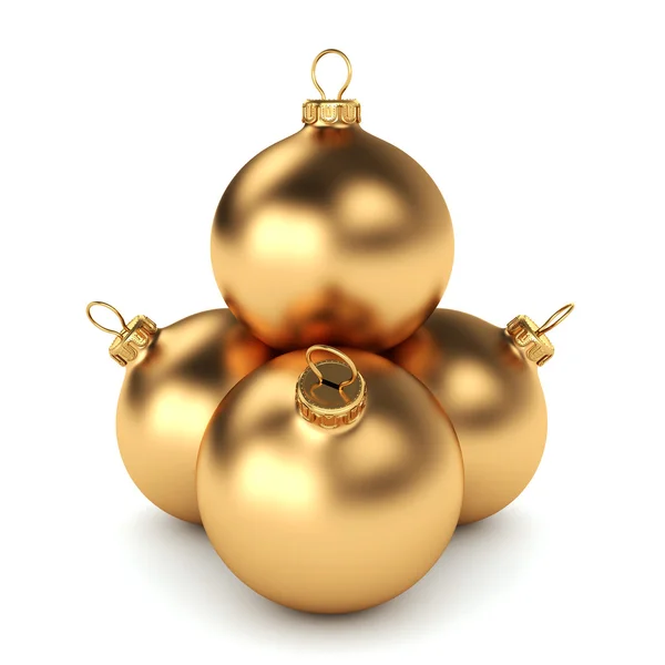 Bola de navidad de oro — Foto de Stock