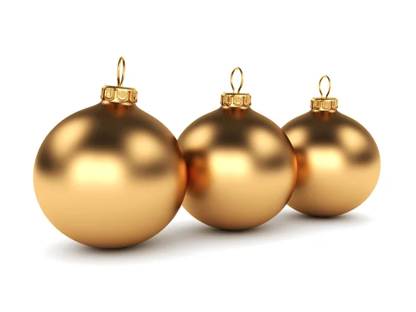 Guld jul boll — Stockfoto