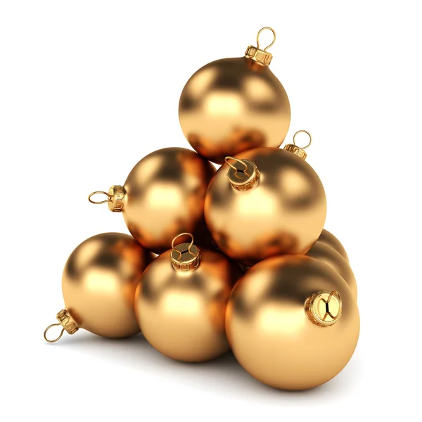 Gouden bal van Kerstmis — Stockfoto