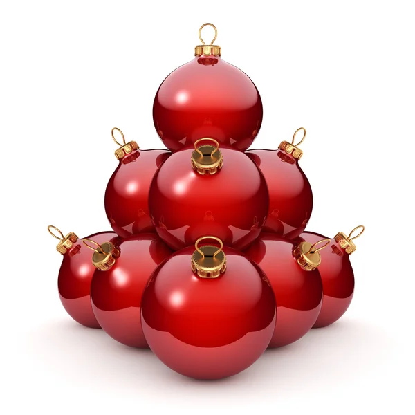 Bola roja de Navidad — Foto de Stock