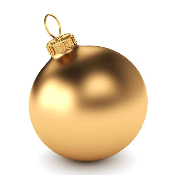 Gold-Weihnachtskugel — Stockfoto