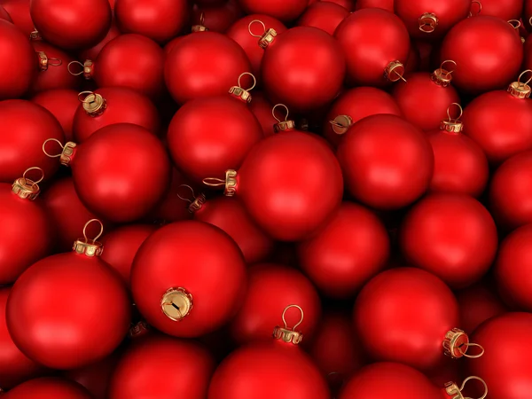 Bola roja de Navidad — Foto de Stock