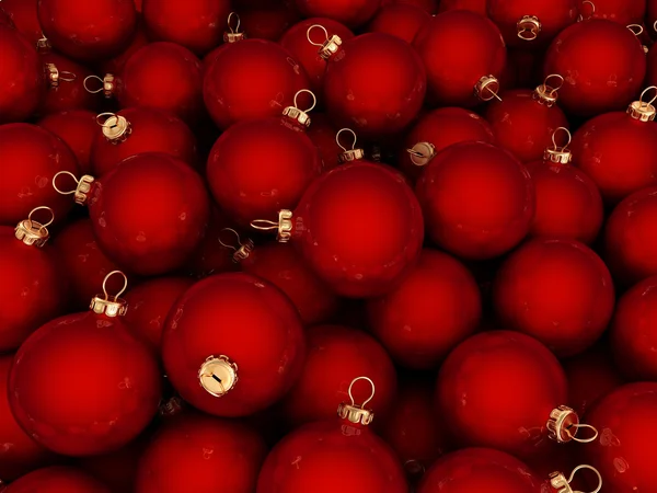 Bola roja de Navidad — Foto de Stock